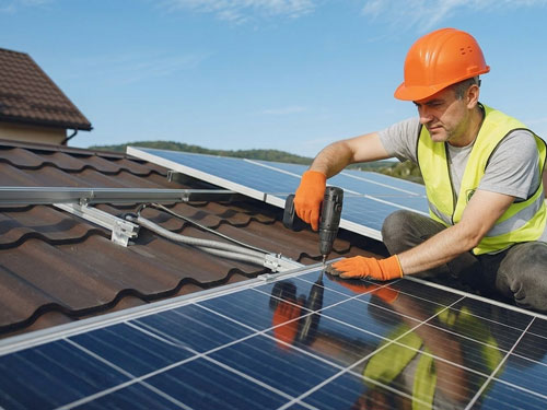 Moderne Solartechnik in Rüsselsheim am Main